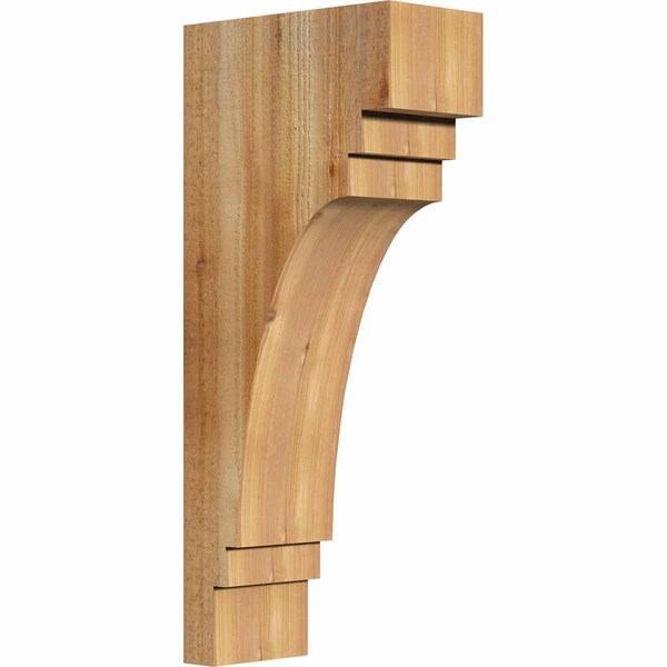 Ekena Millwork Pescadero Rough Sawn Corbel, Western Red Cedar, 6"W x 12"D x 28"H COR06X12X28PEC00RWR - main